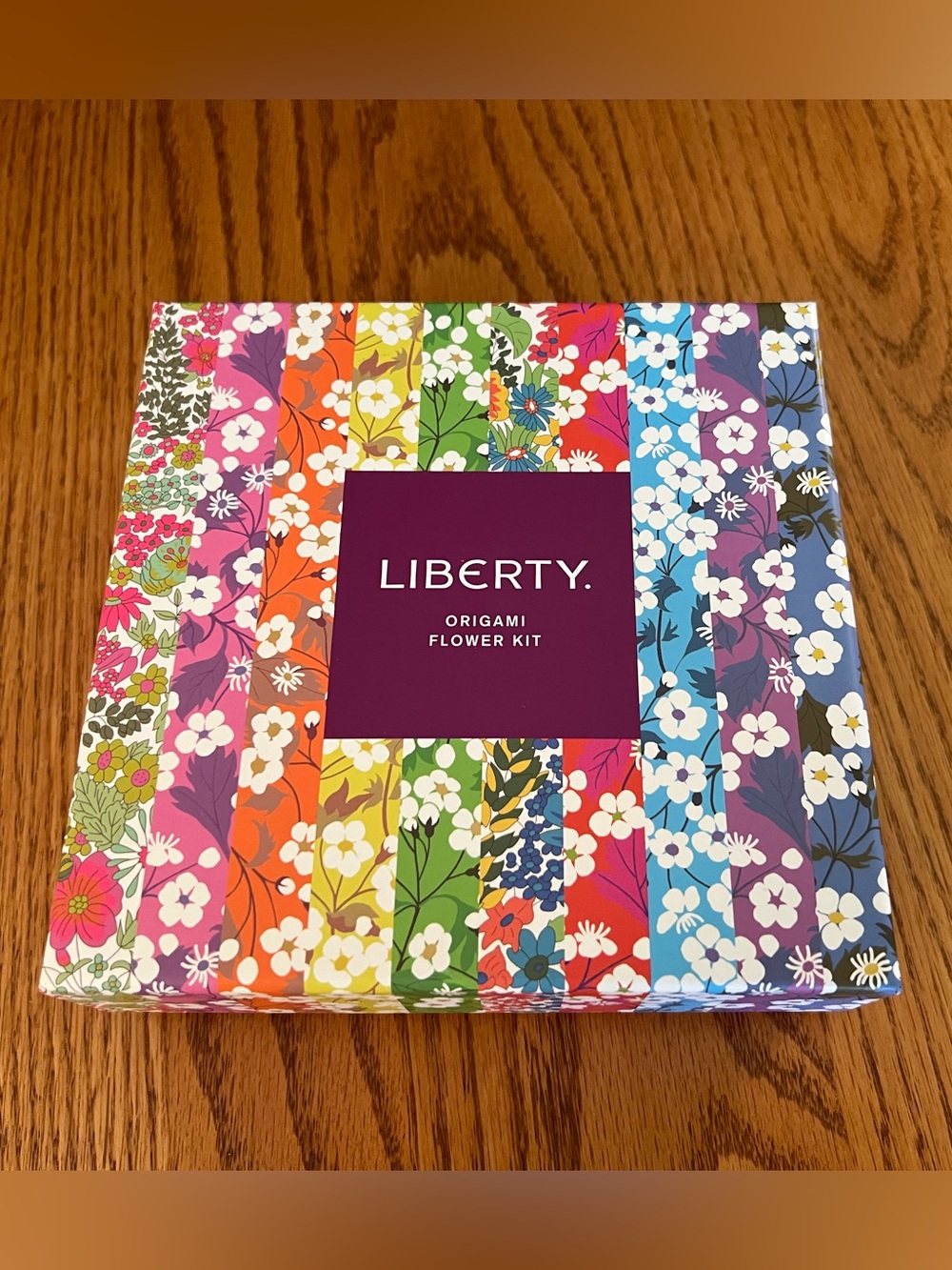 Liberty Floral Origami Paper Set - Multicolor Stripes